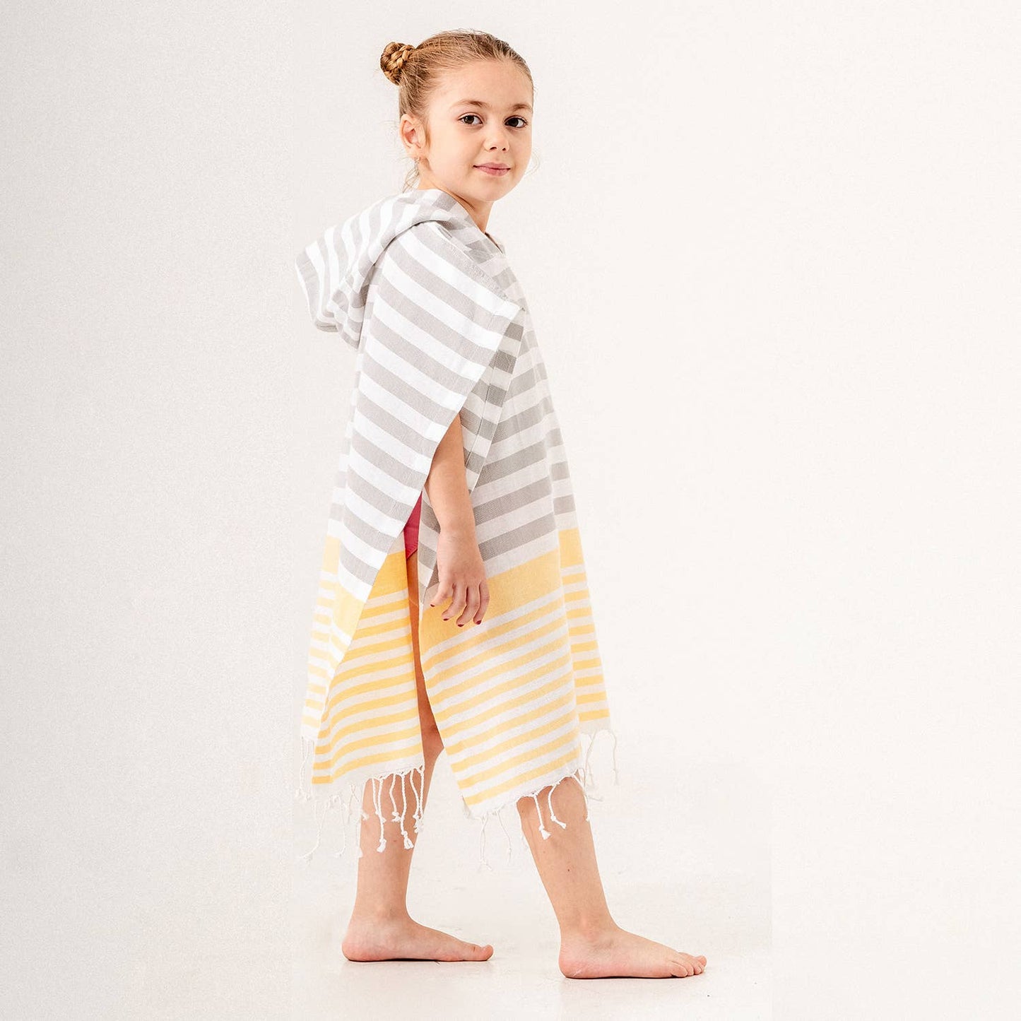Kikoya - Hooded Poncho Surf Changing Swimming Beach Towel Turkish Cot