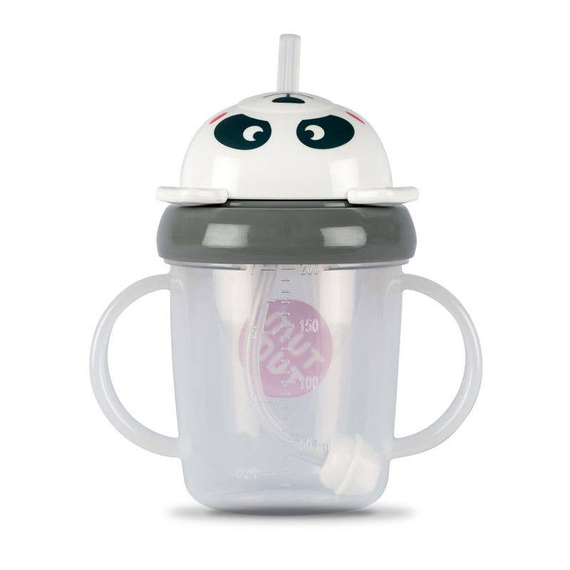 Hippychick - Tum Tum Pip Panda Tippy Up Cup Black and White