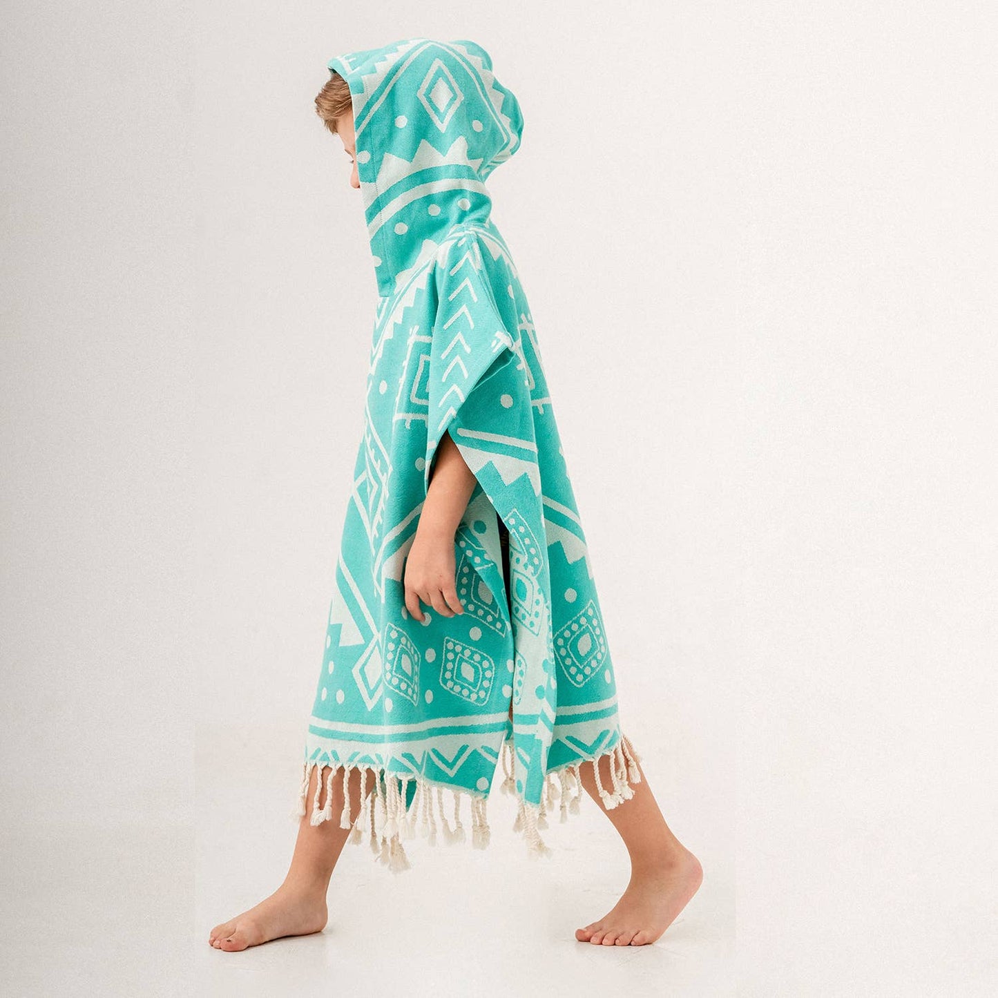 Kikoya - Kid Hooded Poncho Surf Changing Swimming Beach Towel Shower