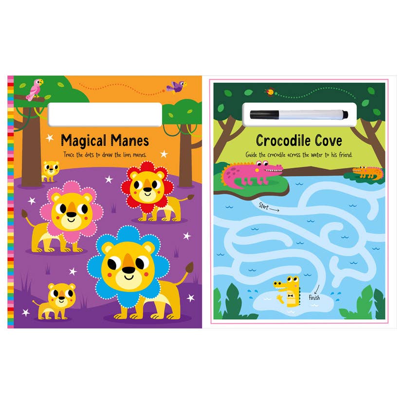 Make Believe Ideas - Wipe-Clean Wild Animals