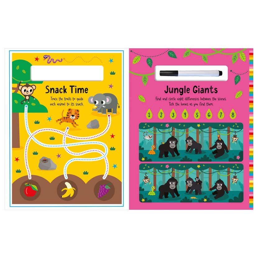 Make Believe Ideas - Wipe-Clean Wild Animals