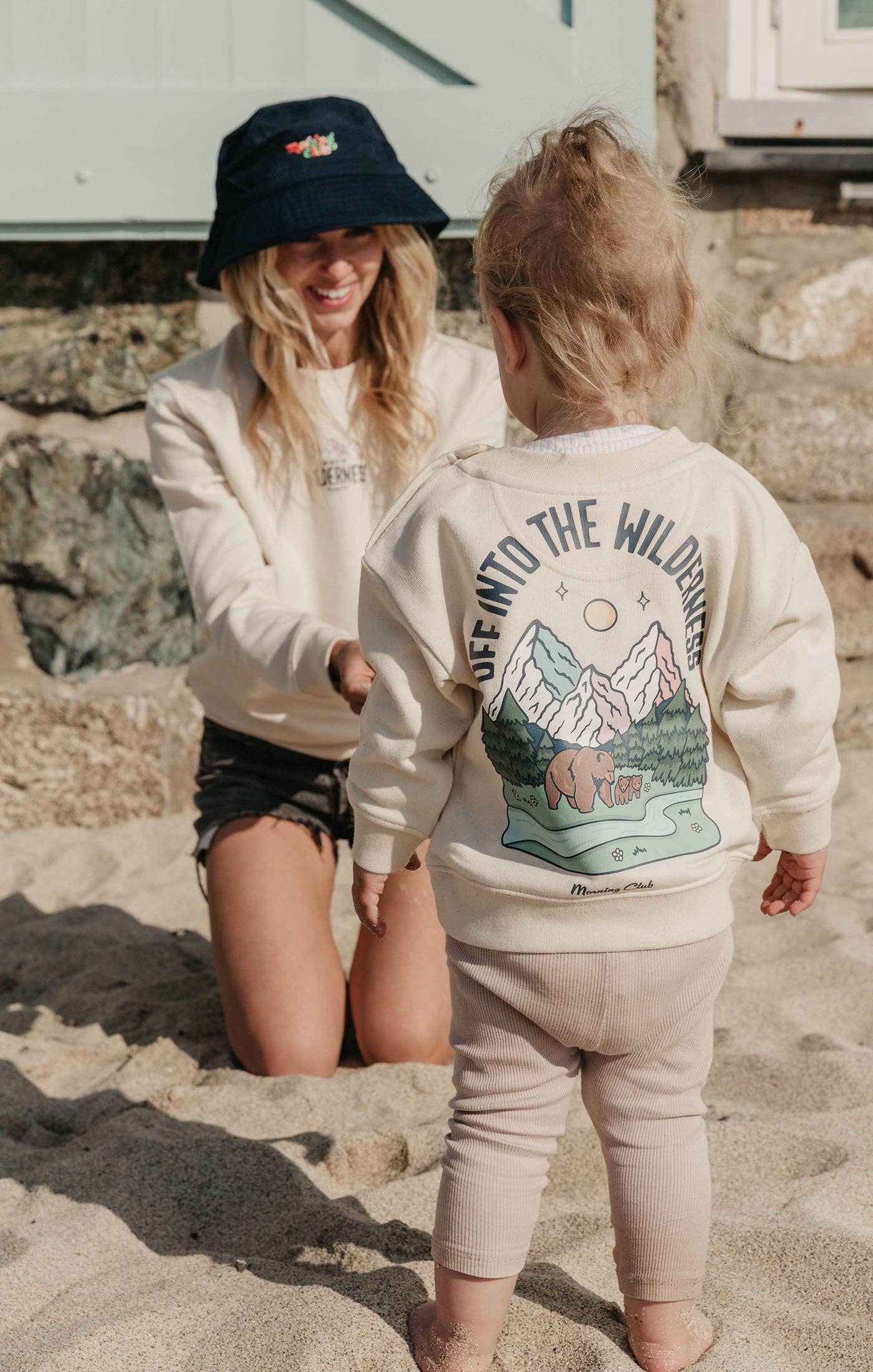 Childrens Sweatshirt - Morning Club Clothing - Into The Wilderness Organic Cotton