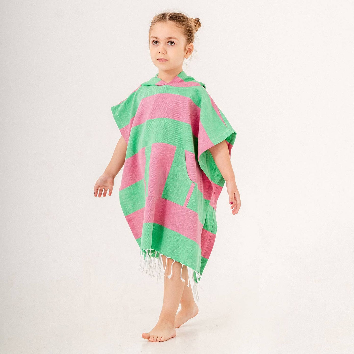 Kikoya - Kids Summer Hooded Poncho Changing Swimming Beach Baby Towel