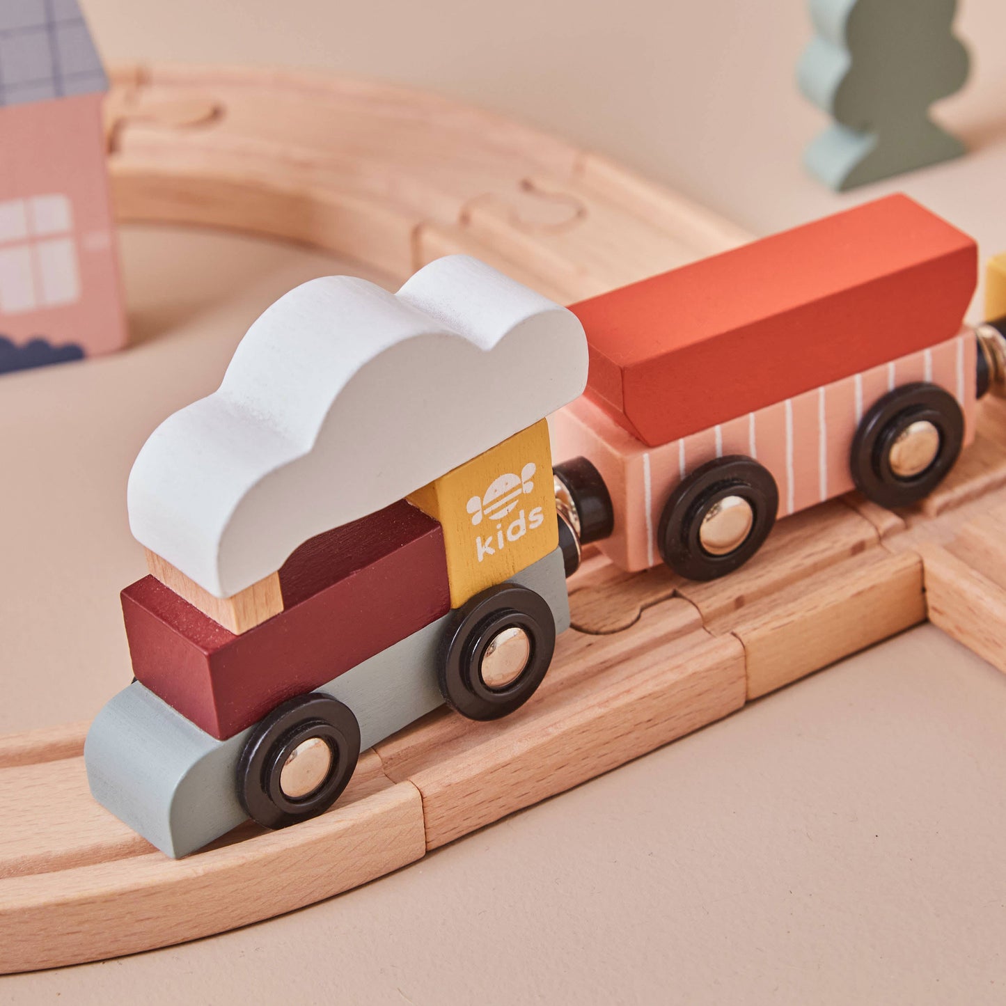 Wooden Kids Train Set (FSC)