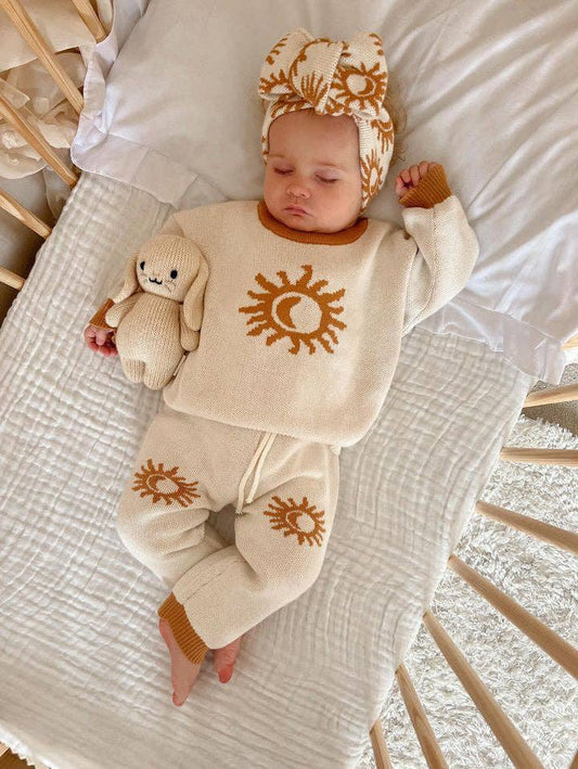 Clover and Bear - Knitted Set | Golden Glow