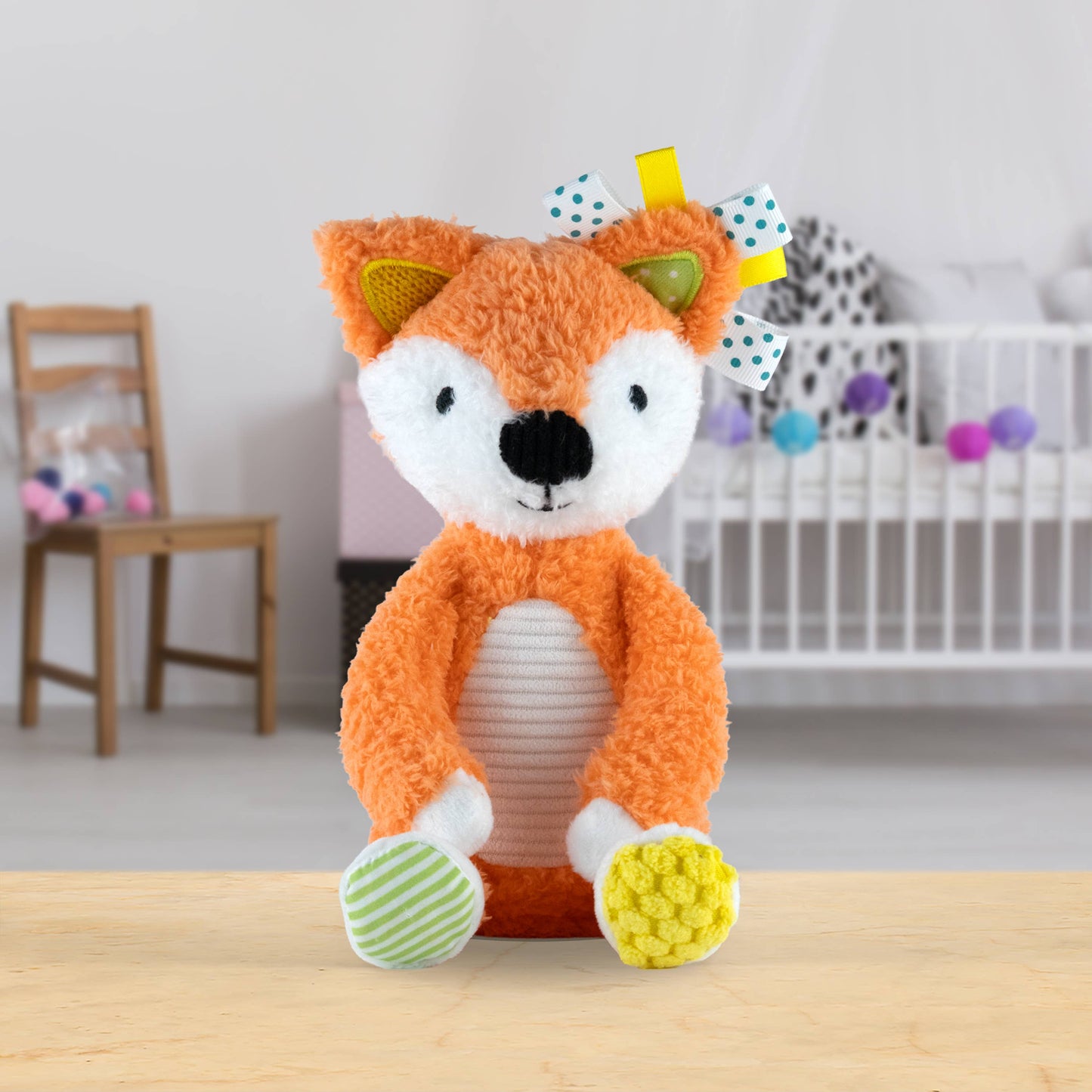 Make Believe Ideas - Sensory Snuggables My First Sensory Fox and Blankie Gift Set