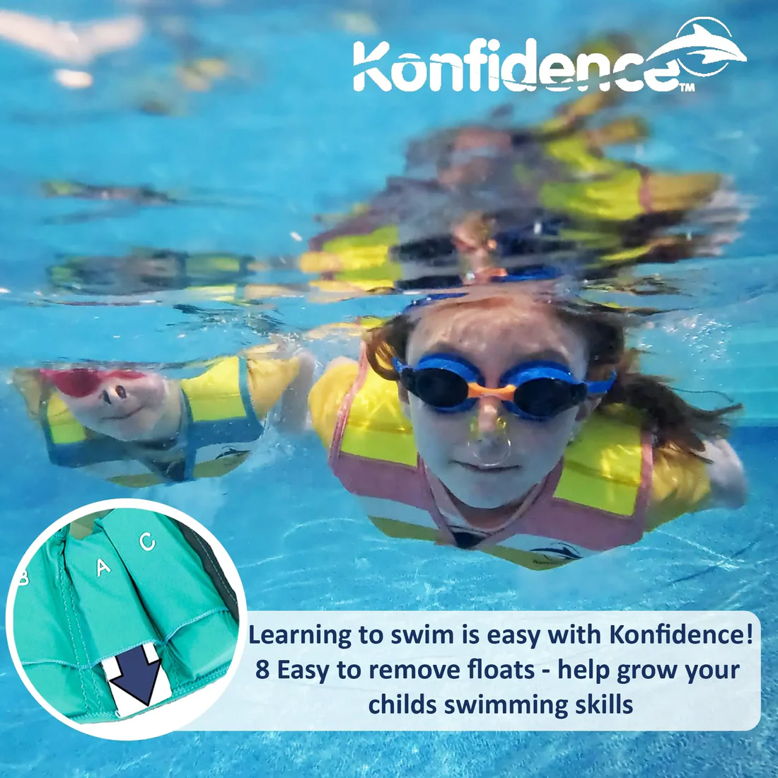 Children’s Buoyancy Swim Vest -  Konfidence™ Jacket for SS25