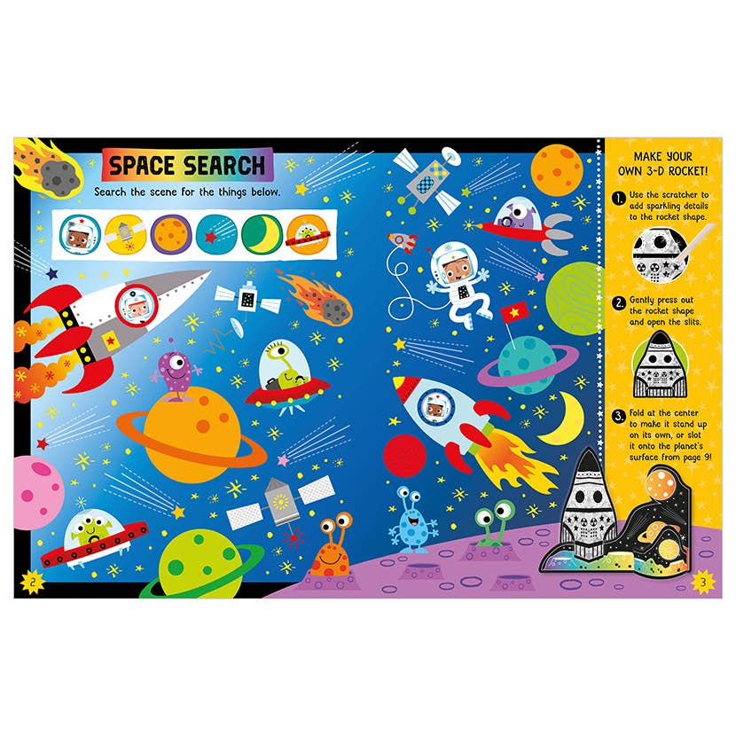 Make Believe Ideas - Scratch and Sparkle Space Activity Book