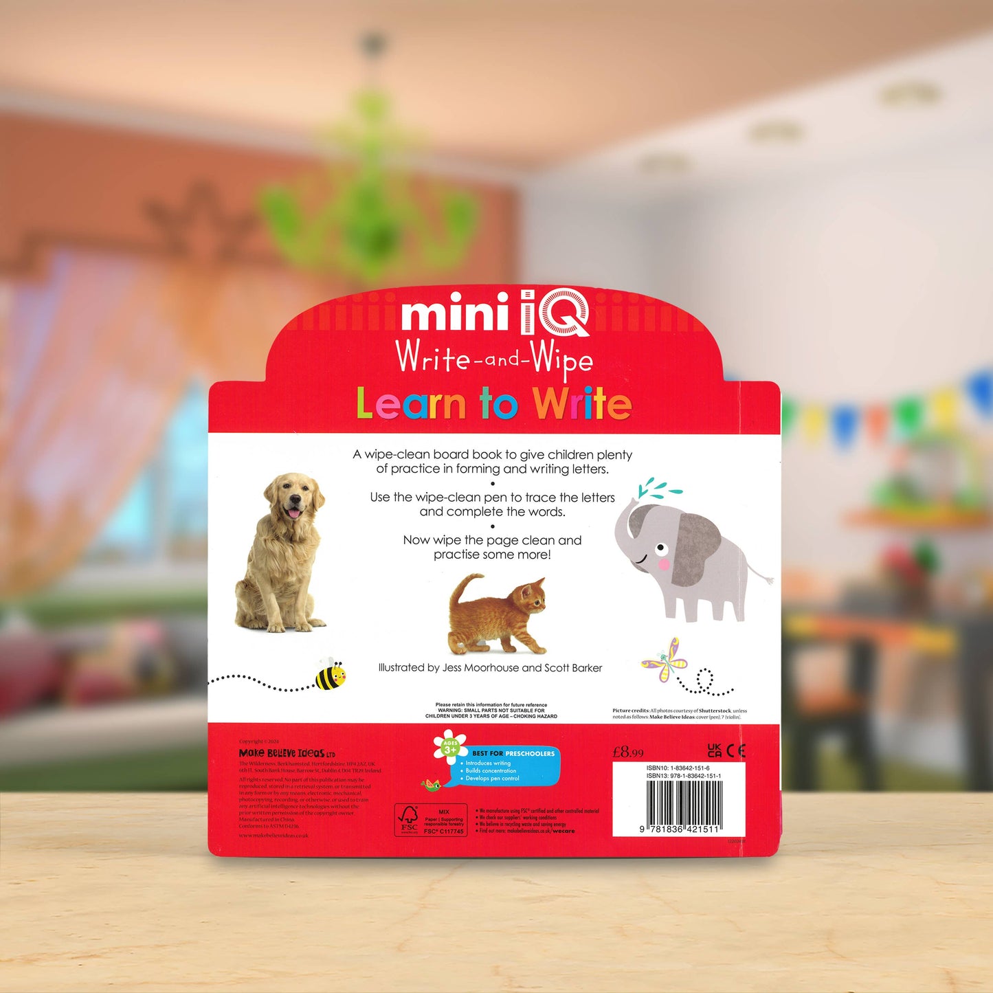 Make Believe Ideas - Mini iQ Write-and-Wipe Learn to Write