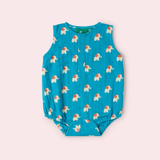 Blue Elephants Bubble Body - Little Green Radicals