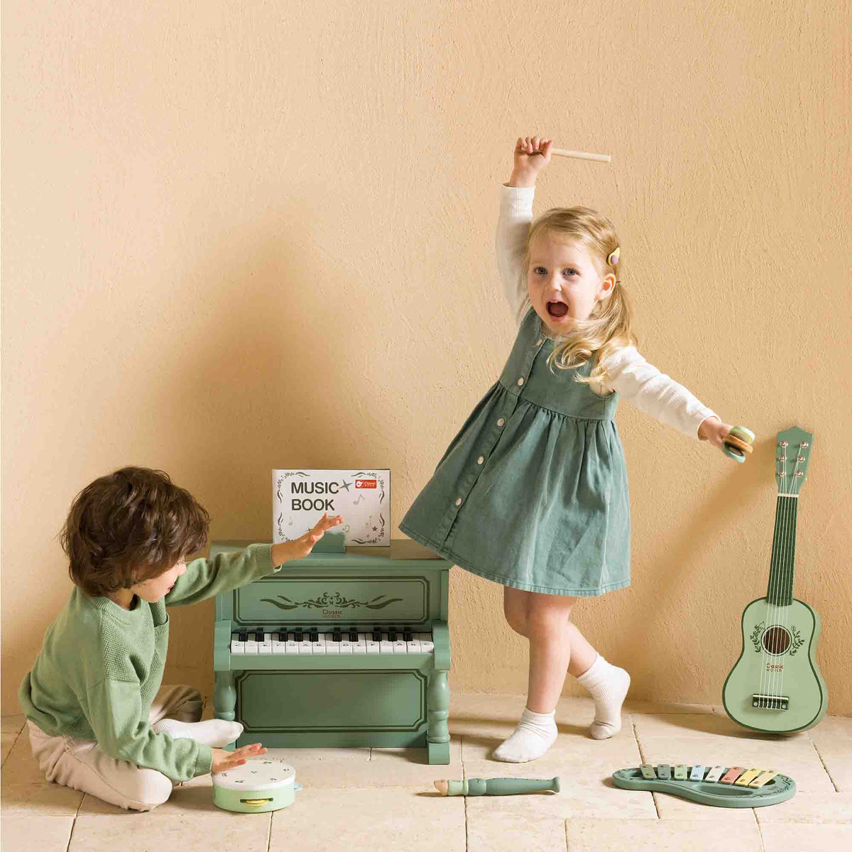 Classic World Vintage Xylophone Wooden Musical Instrument
