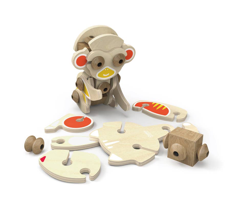 Classic World Flexi Animals Wooden Construction Animal Toy