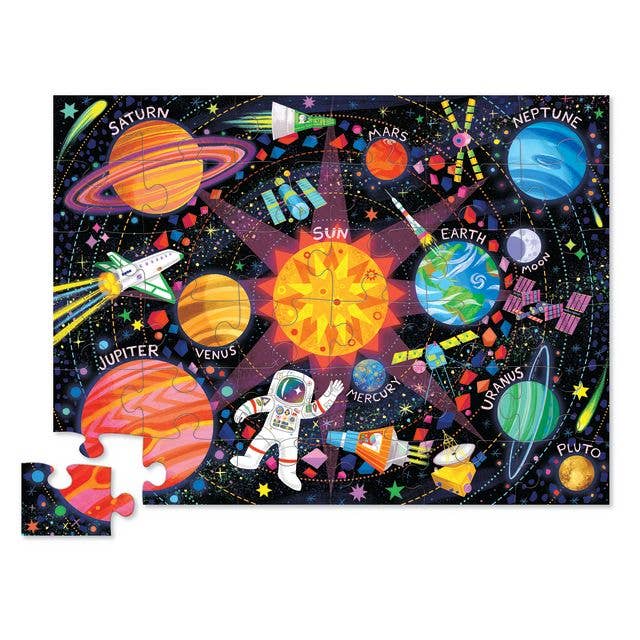 Hippychick - Crocodile Creek Space Explorer 36 Piece Jigsaw Floor Puzzle