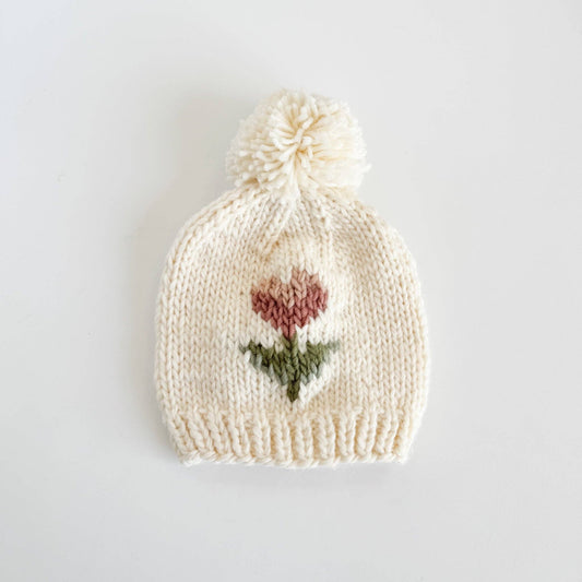 Baby Beanie - Figgy Friends - Tulip Flower