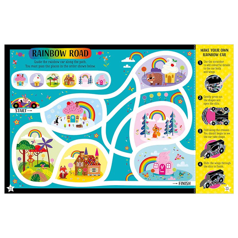 Make Believe Ideas - Scratch and Sparkle Rainbows Activity Book