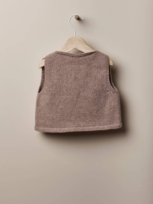 Baby Girl Knitted Vest | Merino Wool