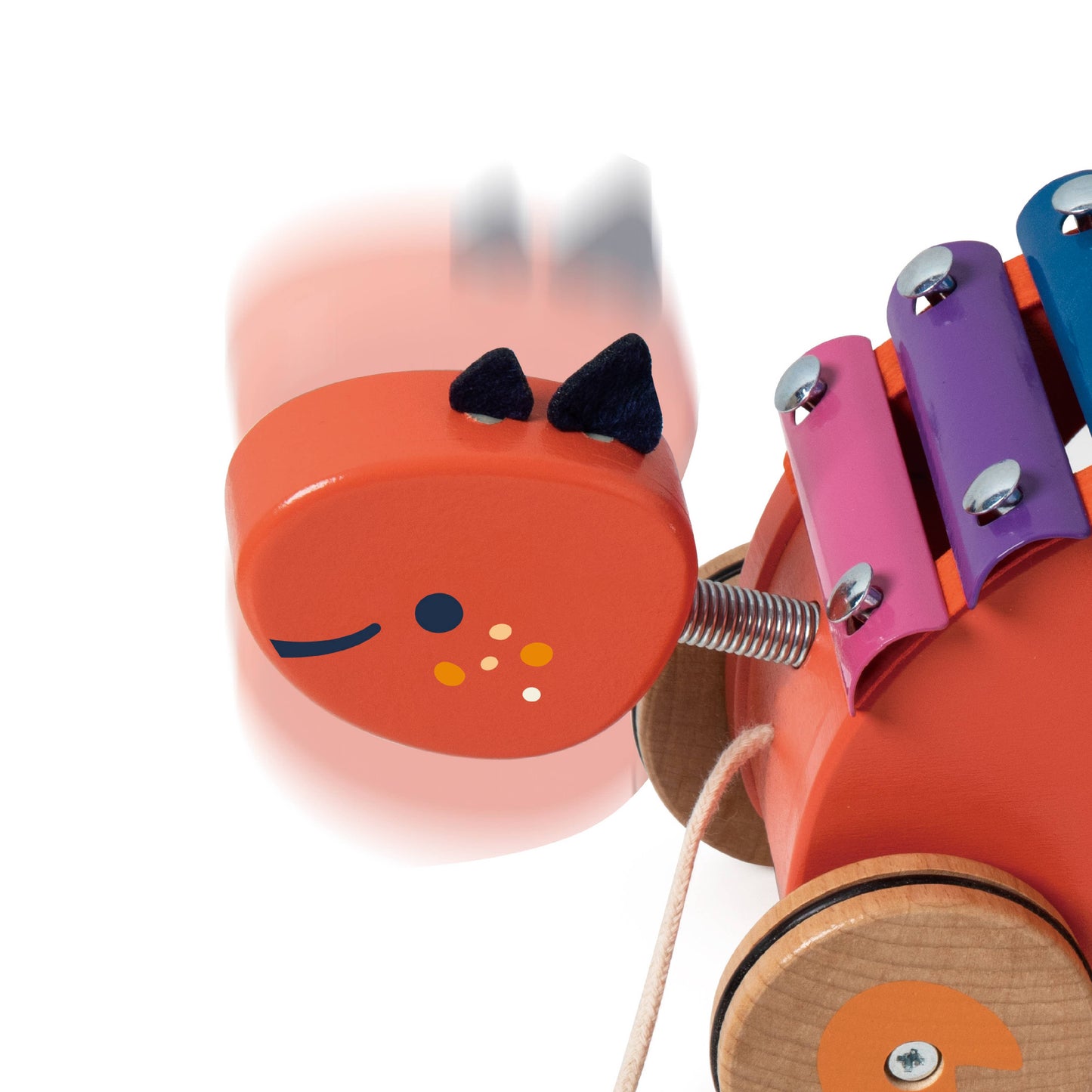 Hippychick - Classic World Wooden Dinosaur Xylophone and Pull Along