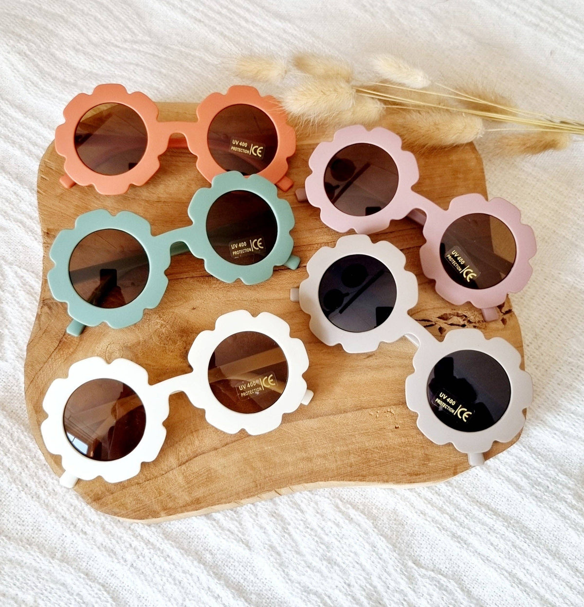 Sunglasses UV400 flower - Taupe