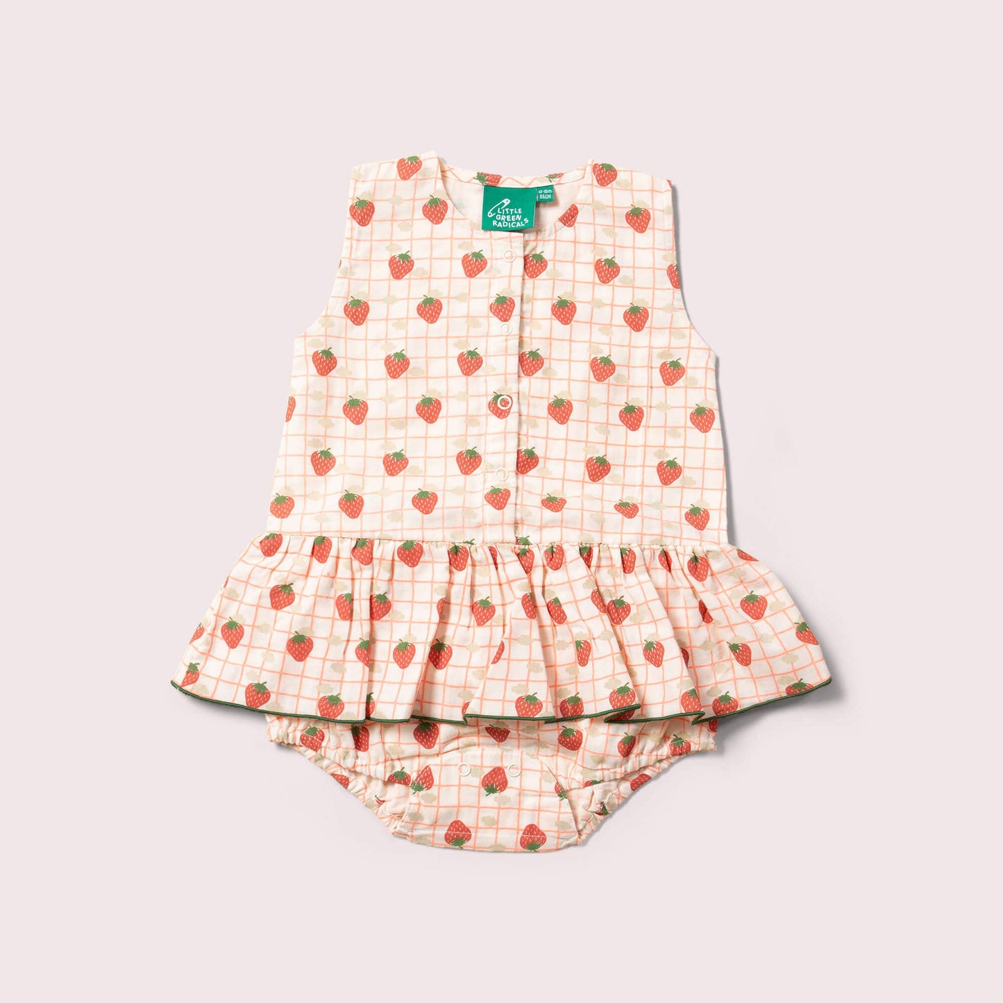 Baby - Little Green Radicals - Strawberry Days Ruffle Romper