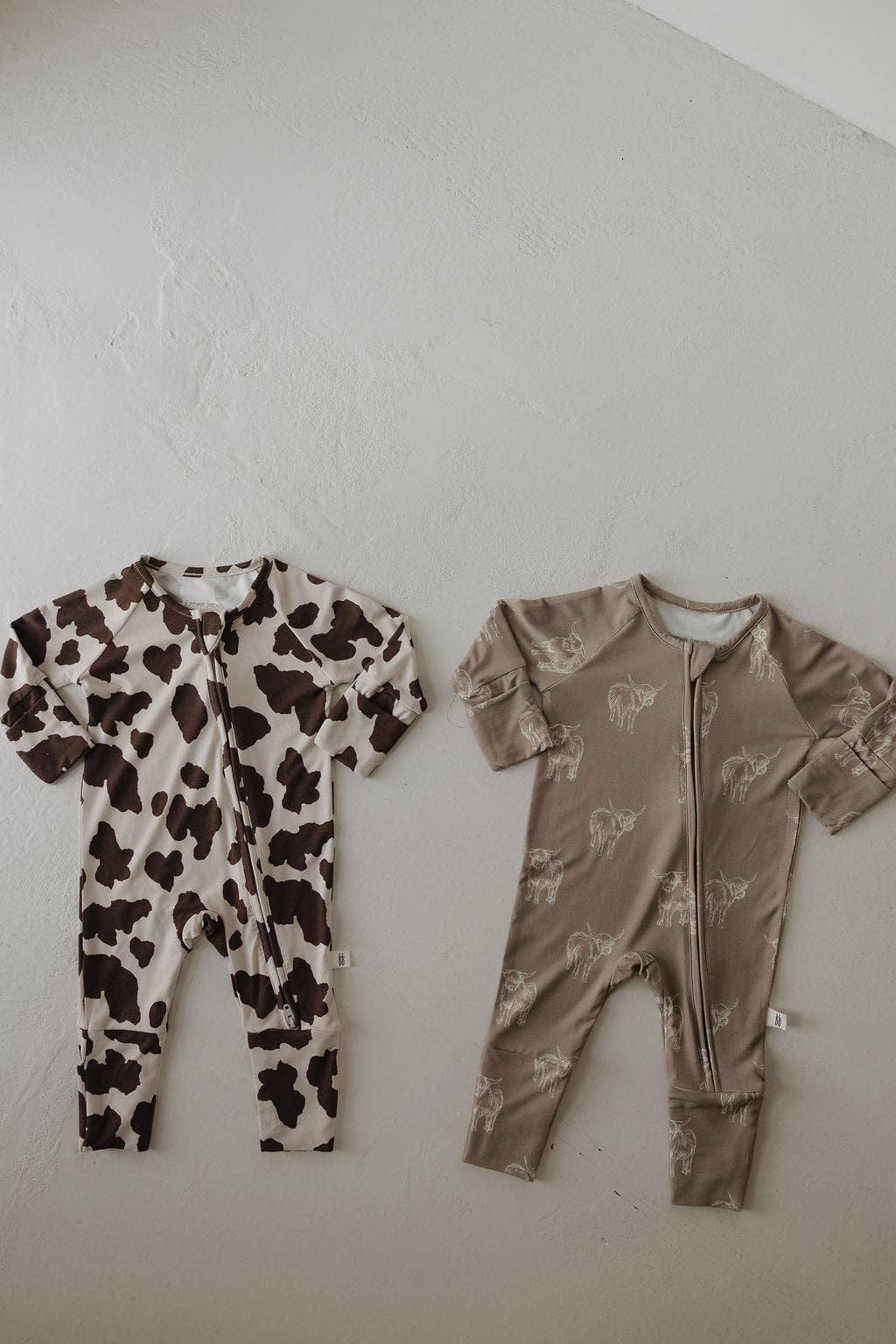 Baby Bamboo Zip Pajamas | Moo!